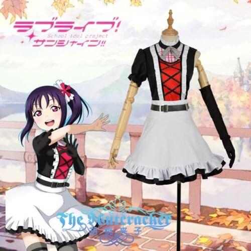 Anime Love live!Sunshine! Saint Snow Sera SJ Uniform Maid Dress Cosplay Costume Halloween Suit For Women Outfit New 2017