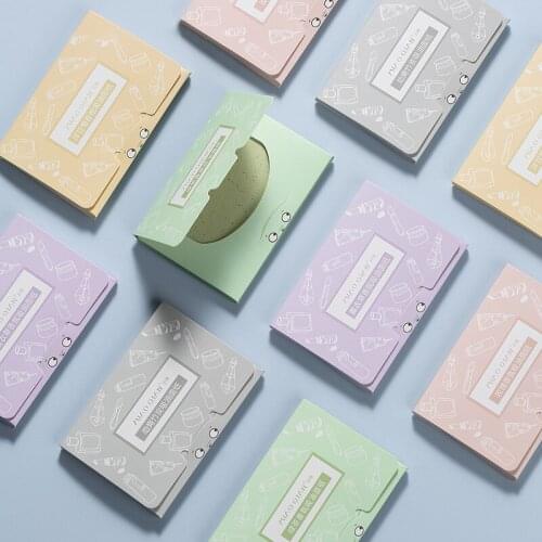 100 Sheets Of Facial Oil-absorbing Paper Green Tea Refreshing Natural And Non-irritating Oil-controlling Facial Cleansing Tool