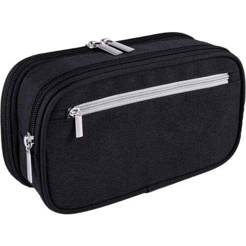 Pencil Case, Large Capacity Pencil Cases Pen Bag Pouch Holder Travel Cosmetic Make Up Bag Pouch Cable Bag Pouch with Multi Compa