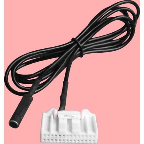 DWCX 28 pin CD Bluetooth Microphone Cable Wiring Harness Interface Connection w/1.5m Wire fit for Toyota Camry Hilux RAV4 Yaris