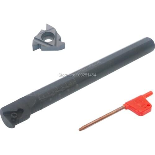 CNC Lathe Tool Internal Thread Holder A SNR0016Q16,with a 16IR AG60 Cemented Carbide Bit is The Processing of Metric Threads