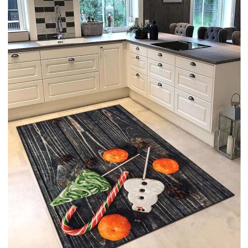 Grey color kitchen candy fruit patterned kitchen rug modern carpet rug personalized gift free shipping kitchenware grey runner