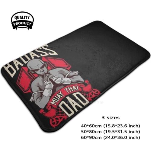 Badass Muay Thai Dad Mixed Martial Arts Mma Soft Foot Pad Room Goods Rug Carpet Badass Muay Thai Dad Muay Thai Dad Muay Thai