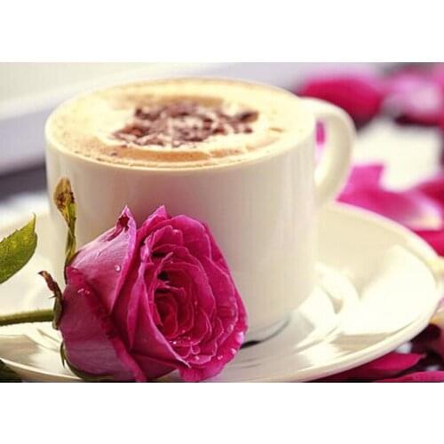 3D DIY Coffee Cup Pattern Diamond Embroidery Needlework 5D Diamond Painting Cross Stitch Full Drill Rhinestones Painting Decor