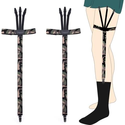 New Shirt Garters Mans Shirt Stays Holder Leg Suspenders Gourd Buckle Elastic Uniform Strap Shirt Garters