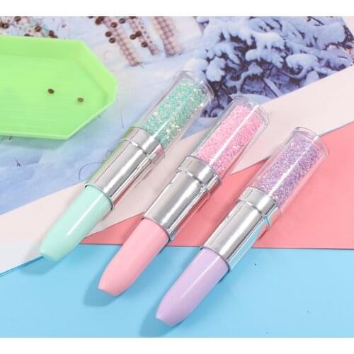 New Lipstick Shape Diamond Embroidery Painting Tool Point Drill Pen Art Rhinestone 5D Diamond Painting Cross Stitch Accessories