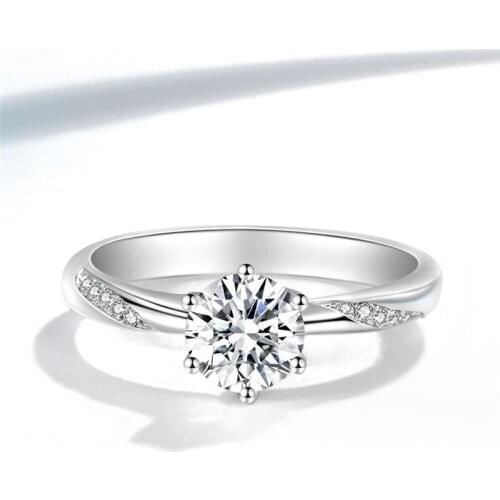 2021 Fashion Luxurious Temperament Silver 925 Wedding Rings for Couples Real Diamond Lovers' Fine Jewelry for Luxury Gift rings