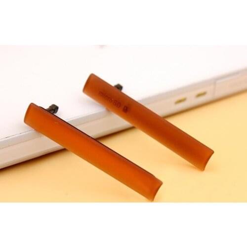 Orange 100% New Waterproof Dust Plug Cover Flap for Sony Xperia Z3 Mini Compact d5803 M55w D5833 Block Covers Housings,FREE SHIP
