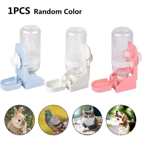 500ML Pet Cage Automatic Water Drinker Rabbit Cat Small Pets Hanging Drinking Bottle Dispenser Birds Drinker Pets Supplies