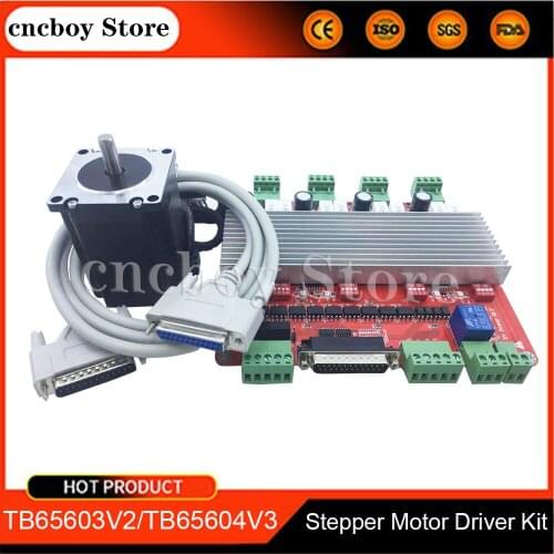 Factory direct sales/CNC kit 3-axis/4-axis TB6560 3.5A stepper motor driver Mach3 USB circuit board 57 stepper motor