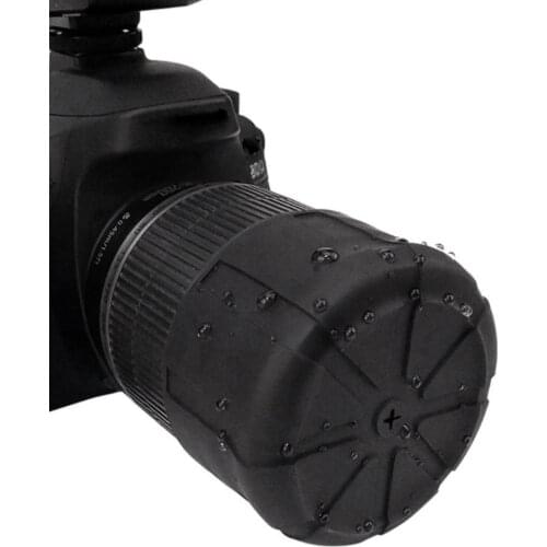 Silicone Protector Lens Cover Cap For DSLR Universal Lumix Nikon Fuji Camera Olypums Sony Cover Fallproof For Canon Anti-Du U2O7