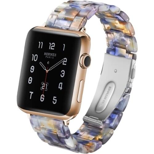 Blue Wrist Strap For Apple Watch Replacement Bands 38mm 42mm Smart Bracelet Straps Sport Wrist Watch Link Watchband for i-watch