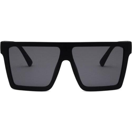 Plastic Black Oversized Women Sunglasses Square Brand Designer Big Frame Sunglasses Female UV400 Sun Glasses Oculos Masculino