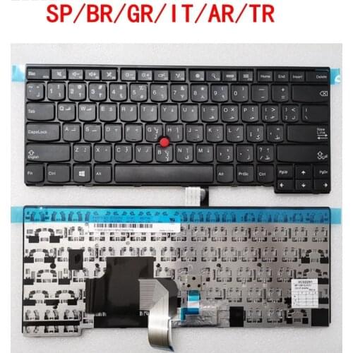 SP/BR/GR/IT/AR/TR New for Lenovo T440 T440P T440s T431 E431 L440 T450s Keyboard 04Y872 Laptop QWERTY Spanish