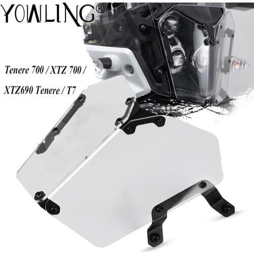 Tenere 700 Motorcycle Headlight Protector Cover Grill Head light Guard For Yamaha XTZ690 XTZ700 T7 XTZ 690 700 2019 2020 2021