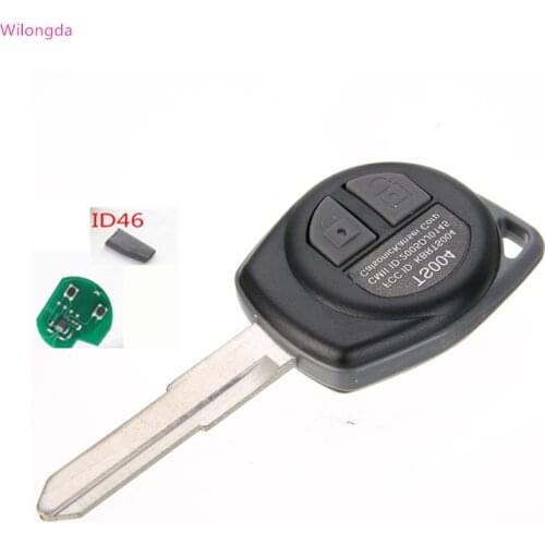 Wilongda 2 Button Remote Key Control 433mhz With ID46 7936 Chip For Suzuki Swift auto key