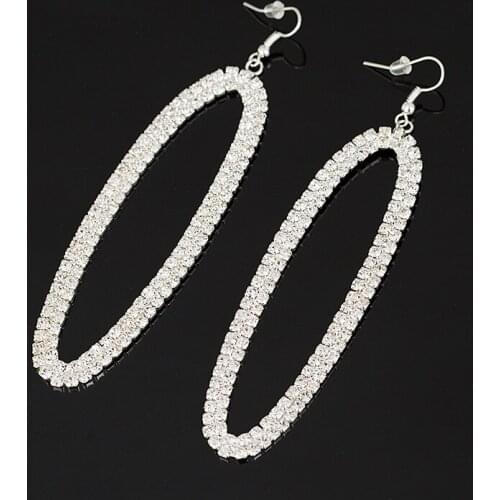 YFJEWE Top Selling Fashion Flash Crystal Earrings For Women Rhinestone Wedding Jewelry #E260