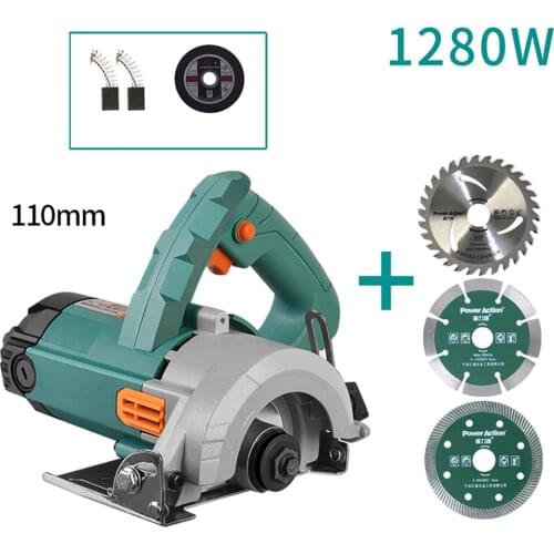 220V Electric Portable Wood Stone Tile Cutter Concrete Slotting Machine Metal Cutting Saw 1280W 10000RPM Y