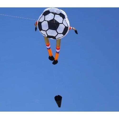 Free shipping 2m football soft kite fly for adults ripstop nylon kites windsock kitesurf octopus kite factory koi