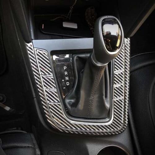 For hyundai ELANTRA 2017-2018 Interior gear panel frame Window regulator switch panel carbon fibre pattern Decorative