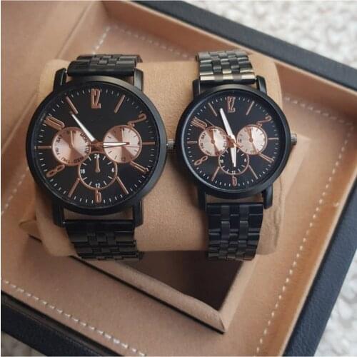 Double Clock; Dear Watches Clip Cord, Lovers Wrist Watches