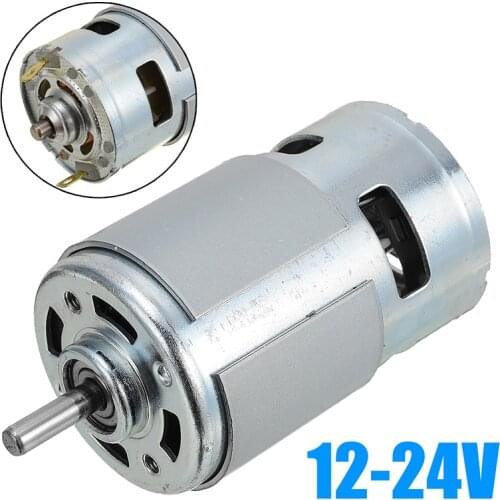 12V-24V High-power 775 DC Large Torque Motor Low Noise Ball Bearing 10000RPM Electronic Motors