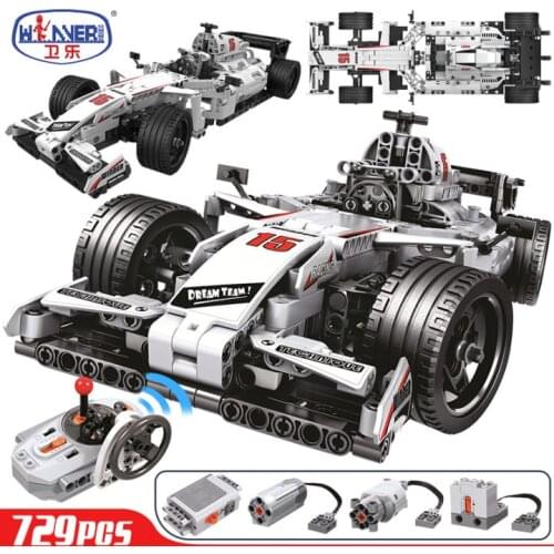 ERBO 729pcs Technical City Racing Car Remote Control RC Car Electric truck Building Blocks bricks Toys For Children Gifts Boys