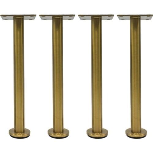 4pcs Titanium gold Furniture legs Stainless Steel Cabinets feet Tables Sofa Bed TV Cabinet Couch Dresser Armchair legs