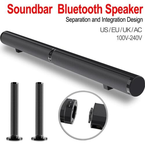 Multifunction Sound Bar Bluetooth Speaker Foldable and Detachable Home Theater TV Sound Stereo Soundbox Support TF Card