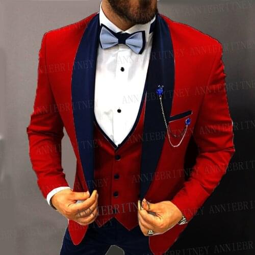 Taild Made Fashion Gentelmen Yellow Men Suits Slim Fit Groom Tuxedo For Wedding Dinner Party Male Clothing (Jacket+Pants+Vest)