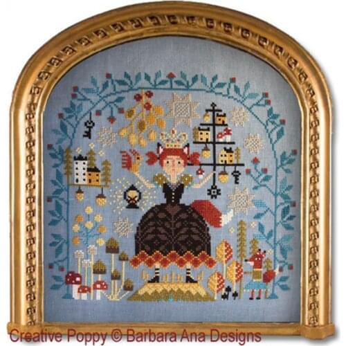 Queen of the Forest Counted Cross Stitch 14CT 18CT cream white Cross Stitch Kits Embroidery Needlework Sets