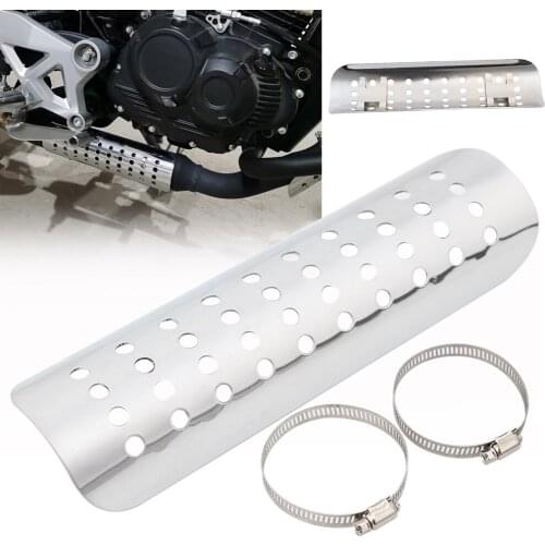 Umiversal Motorcycle Exhaust Muffler Pipe Heat Shield Cover Guard Car Covers for Suzuki BMW Ducati Yamaha Chopper cruisers