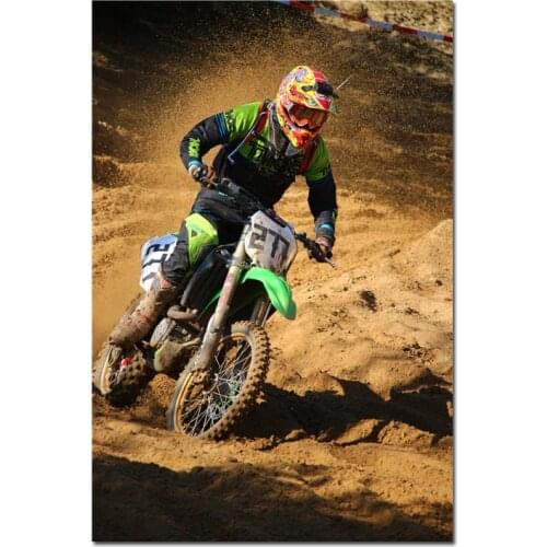 Mountain Bike Poster Motocross Silk Posters Autocycle Prints Autobike Sports For Man Boy Room Decor Canvas Picture 16x24" 24x36"