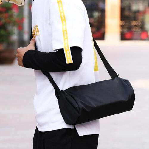 New casual mens bag shoulder Messenger bag street trend hip hop tide cylinder small bag men crossbody bags