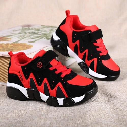 2019 New Kids Pu Leather Shoes Baby Girls Sport Sneakers Children Mesh Shoes Boys Fashion Casual Shoes Soft Brand Trainer