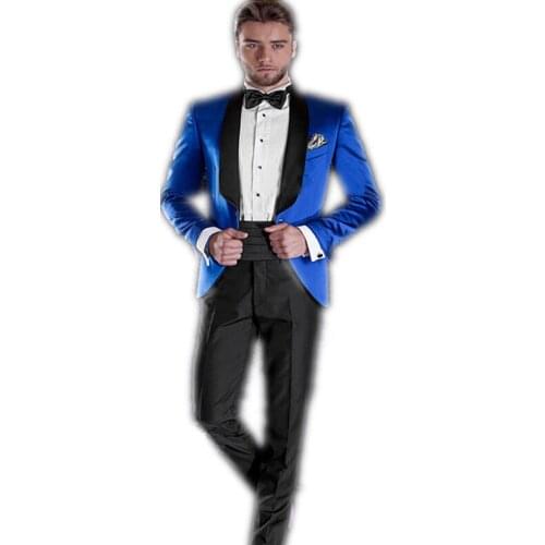 New Mens Wedding Suits Green Royal Blue Wine Red Groom Tuxedo Formal Party Suits