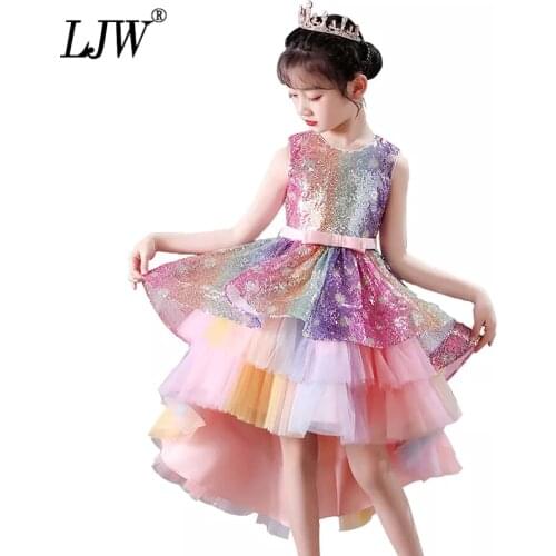 Flower girl dress for Girls Clothes Plum wine Red Wedding dress Trailing Children Kids Party Dress baby Girls Princess dress