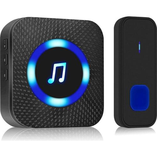 1000 feet long distance remote control LED Wireless Doorbell Waterproof Remote UK Plug smart Doorbell Wifi doorbell adjustable