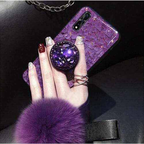 Luxury Fancy Diamond Cute Fox Pompom Flake Case For XiaoMi Mi10 Pro Note10 Lite 5A RedMi 10X Note 9 Pro Max Note 9S Poco F2Pro