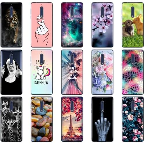Silicon Case For Nokia 1 2 2.1 3 3.1 5 5.1 Plus 2018 Case Painting Soft TPU Back Phone Cover Protective Coque Bumper housing