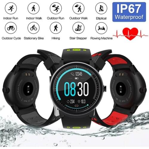 Smart Watch Bluetooth 4.0 IP67 Waterproof Fitness Tracker Heart Rate Monitor Pedometer Fashion Clock Sport Wristwatch Man Woman
