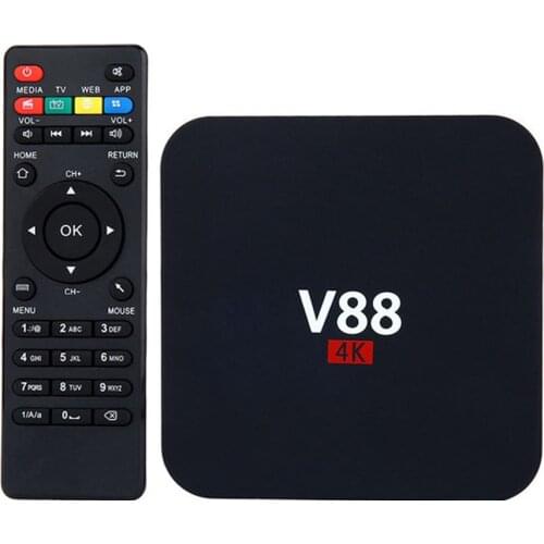 Smart TV Box Quad Core 4K HD Output WIFI 1G+8G Television Media Player Topbox Remote Control Set