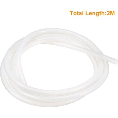 UXCELL 2 Meters Long 5mm Inner Dia 7mm OD Silicone Water Air Tubing Flexible Hose Silicone Tube Pipe Electrical Accessories