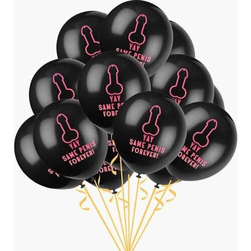 12Inch Bachelorette Balloons Bachelor Party Penis Balloon YAY SAME PENIS FOREVER Hen Night Party Flamingo Sequin Wedding Balloon