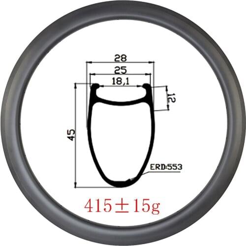 All Road 700c 45mmx25mm Clincher basalt track brake carbon rim UD 3K 12K matte glossy 16H 18H 20H 24H 28H 32H gravel bike wheels