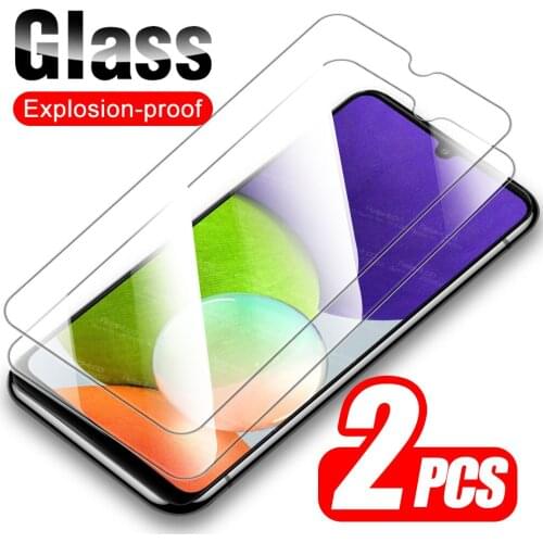 For Samsung Galaxy A22 4G Glass 2pcs Tempered Glass Sumsung A 22 2021 SM-A225F 6.4" Screen Protector Armor Cover Protective Film
