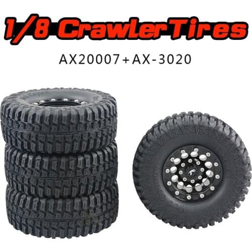1/10 RC Remote Control Model Car Crawler 1.9in Wheels Wheel Hub Tires Tire SCX10 AX10 Axial 90046 105mm*40mm 12mm Adapter
