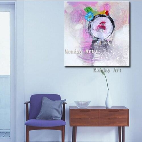 100% best handpainted modern home decoration painting handmade Abstract oil painting wall art picture on canvas for Living Room