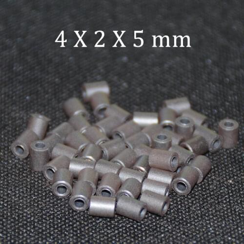 50pcs Ferrite Core EMI Filter 4X2X5 mm Ferrite Cores Ring Anti-Parasitic Toroide Toroidal Bead Coil Ferrites Ferrous Suppression