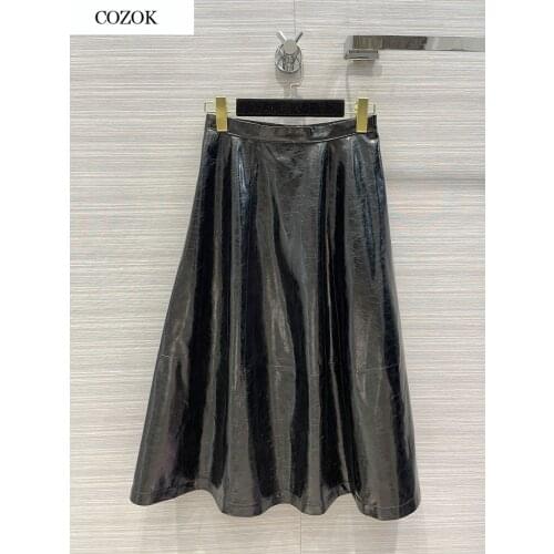 COZOK Women's Leather Skirts